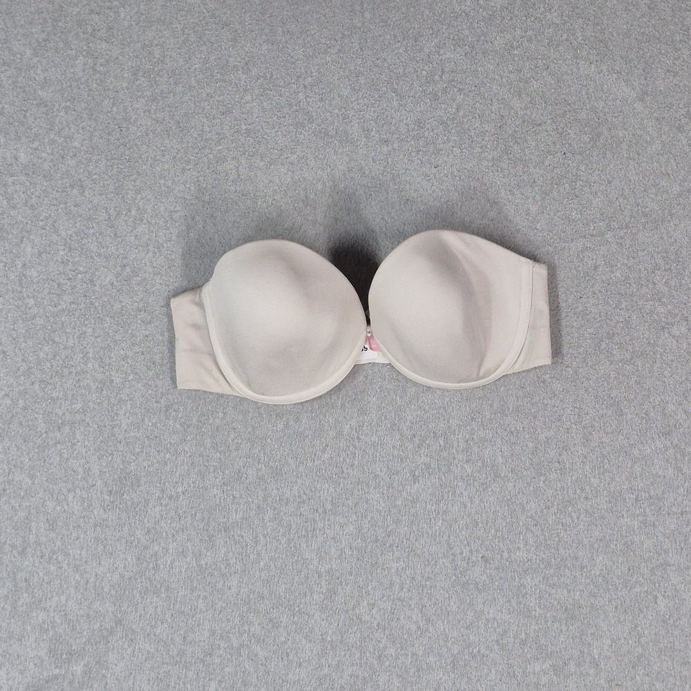Victoria's Secret Women Bra 34C Beige Very Sexy Strapless Underwired READ